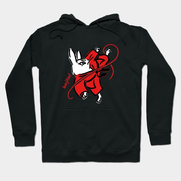 Kicking Bunny! Hoodie by John Himmelman